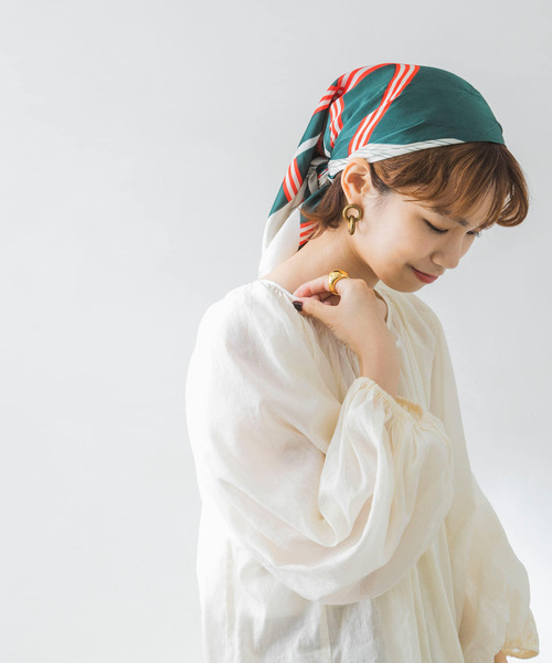 URBAN RESEARCH（アーバンリサーチ）の「アソート柄スカーフ（バンダナ/スカーフ・レディース・ピンク系その他/ブラウン系その他/グリーン系その他・-）」の5枚目の写真