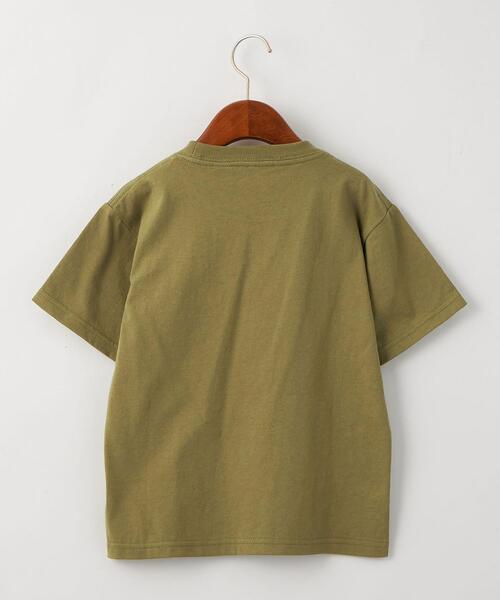 grn(ジーアールエヌ)の「【別注】TJ EX<grn outdoor(ジーアールエヌ アウトドア)>ポケットTシャツ M-L(Tシャツ/カットソー・キッズ・オリーブ/ホワイト・M(140-150)/L(150-160))」の5枚目の写真