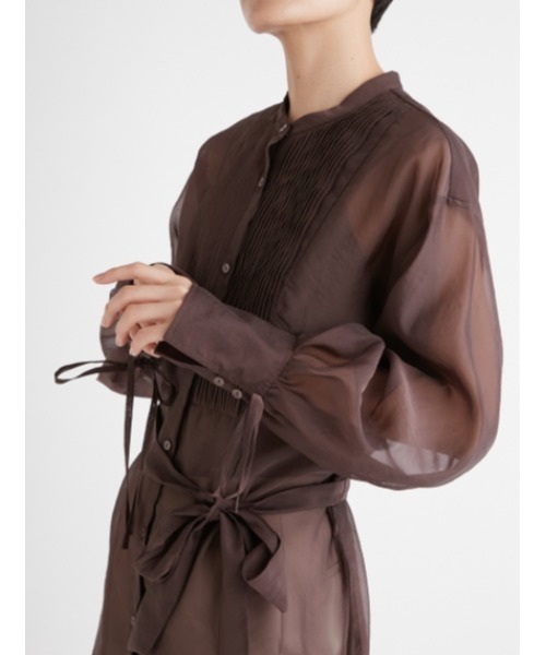 フレイアイディー　オーガンジーシアーシャツ 中古・古着通販】FRAY ID (フレイ アイディー) オーガンジーシアー