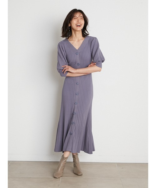 snidelワンピース セール】バックオープンニットワンピース（ワンピース）｜SNIDEL