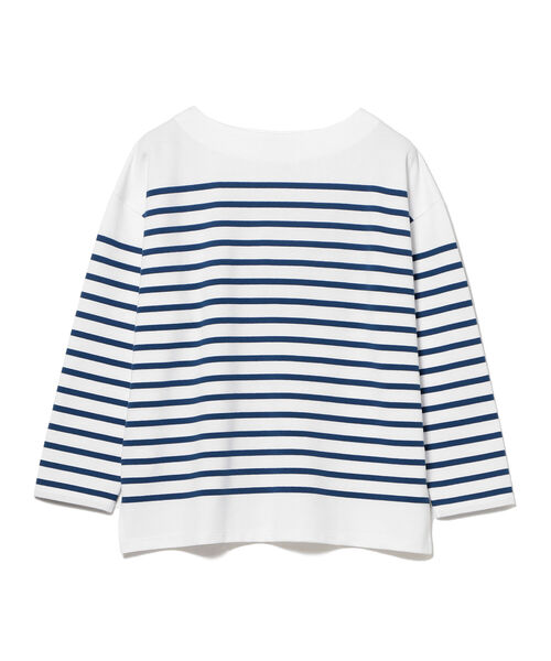 BEAMS LIGHTS(ビームスライツ)の「BEAMS LIGHTS / ボーダー ボートネック Tシャツ(Tシャツ/カットソー・メンズ・ホワイト×ブルー/ブラック×ホワイト・2/3/1)」の18枚目の写真