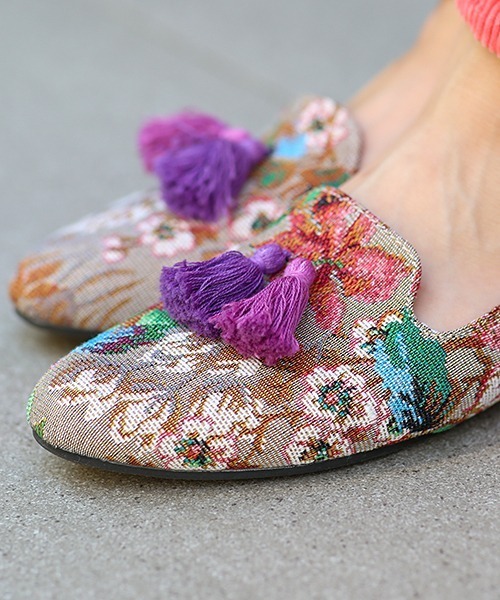 チチカカ（チチカカ）の「エスニックローファーシューズ（ローファー・レディース・ベージュ/ネイビー/オフホワイト・MEDIUM/LARGE）」の9枚目の写真