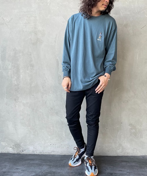 BEN DAVIS（ベンデイビス）の「[BEN DAVIS/ベンデイビス] MINI GORILLA刺繍 ロングスリーブTシャツ（Tシャツ/カットソー・レディース・ホワイト/ダークグリーン/ブラック・M/XL/L）」の18枚目の写真