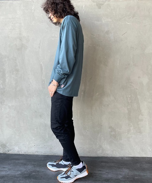 BEN DAVIS（ベンデイビス）の「[BEN DAVIS/ベンデイビス] MINI GORILLA刺繍 ロングスリーブTシャツ（Tシャツ/カットソー・レディース・ホワイト/ダークグリーン/ブラック・M/XL/L）」の11枚目の写真