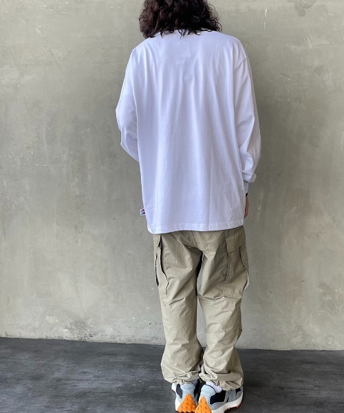 BEN DAVIS（ベンデイビス）の「[BEN DAVIS/ベンデイビス] MINI GORILLA刺繍 ロングスリーブTシャツ（Tシャツ/カットソー・レディース・ホワイト/ダークグリーン/ブラック・M/XL/L）」の14枚目の写真
