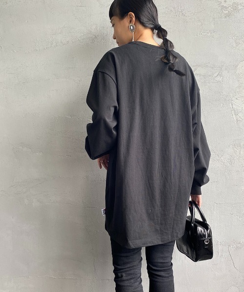BEN DAVIS（ベンデイビス）の「[BEN DAVIS/ベンデイビス] MINI GORILLA刺繍 ロングスリーブTシャツ（Tシャツ/カットソー・レディース・ホワイト/ダークグリーン/ブラック・M/XL/L）」の19枚目の写真