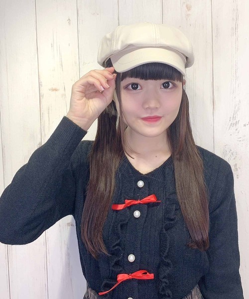 paravion(パラビオン)の「K/レザーキャスケット(キャスケット・レディース・ブラック/ベージュ・ONESIZE)」の7枚目の写真