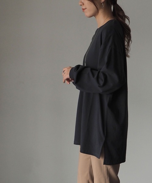 Riberry（リベリー）の「バックフォトプリントロンT（Tシャツ/カットソー・レディース・オフホワイト/スミクロ・FREE）」の10枚目の写真