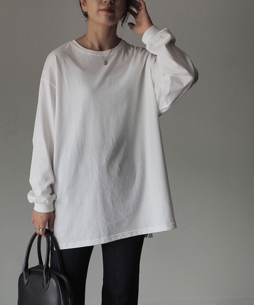 Riberry（リベリー）の「バックフォトプリントロンT（Tシャツ/カットソー・レディース・オフホワイト/スミクロ・FREE）」の13枚目の写真