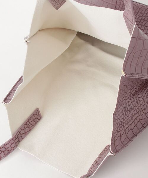 SFW（エスエフダブリュー）の「トートバッグ クロコダイル柄（トートバッグ・レディース・ホワイト/ブラック/パープル/ミント・FREE）」の6枚目の写真