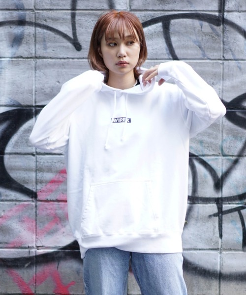 AVIREX(アヴィレックス)の「【直営店限定】バンダナ プリント ボックス ロゴ パーカー/BANDANA PRINT BOX LOGO PARKA/アヴィレックス/AVIREX(パーカー・レディース・ブラック/ブラック系その他/レッド/クリアレッド・MEDIUM/LARGE/X-LARGE/L)」の12枚目の写真
