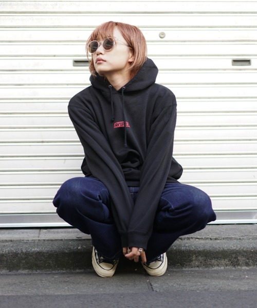 AVIREX(アヴィレックス)の「【直営店限定】バンダナ プリント ボックス ロゴ パーカー/BANDANA PRINT BOX LOGO PARKA/アヴィレックス/AVIREX(パーカー・レディース・ブラック/ブラック系その他/レッド/クリアレッド・MEDIUM/LARGE/X-LARGE/L)」の9枚目の写真