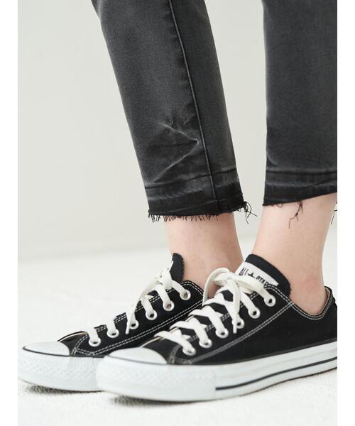 Editt by YECCA VECCA（エディットバイイェッカヴェッカ）の「裾カットオフストレッチデニム＊（その他パンツ・レディース・ブラック/インディゴブルー・S/M/L）」の12枚目の写真