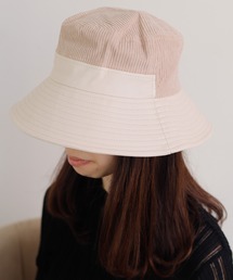 コーデュロイ×エコレザーバケットハット【ZOZOTOWN限定】
