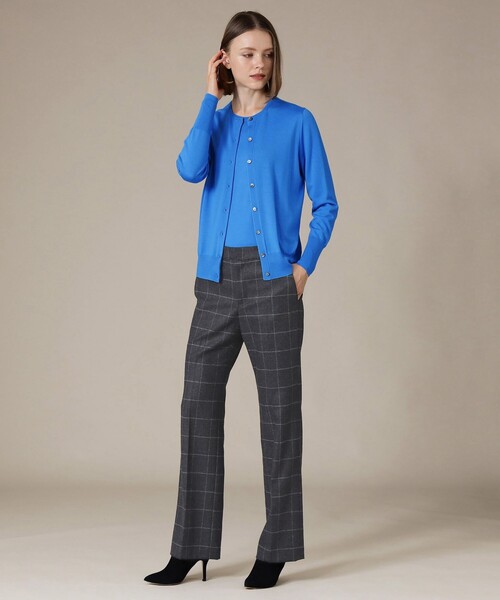 MACKINTOSH LONDON（マッキントッシュ ロンドン）の「【The Essential Collection】ファインカウントニットカーディガン（カーディガン/ボレロ・レディース・グリーン/ブルー・38）」の6枚目の写真