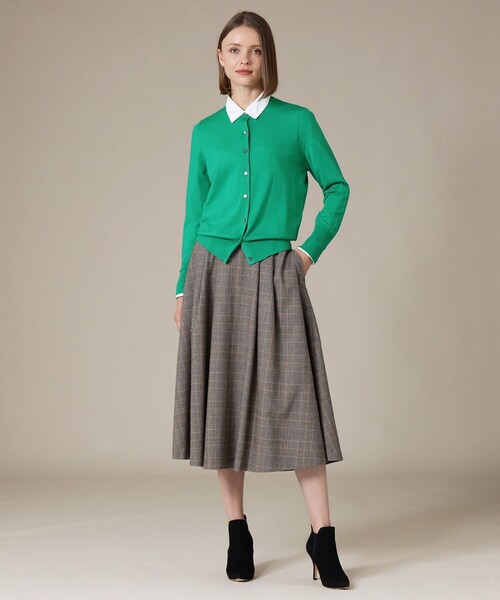 MACKINTOSH LONDON（マッキントッシュ ロンドン）の「【The Essential Collection】ファインカウントニットカーディガン（カーディガン/ボレロ・レディース・グリーン/ブルー・38）」の7枚目の写真