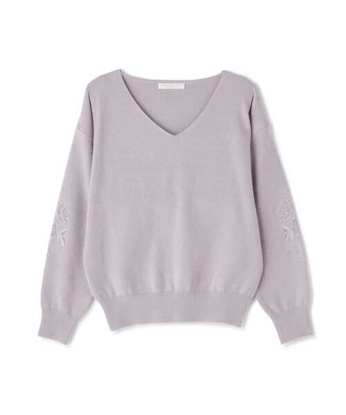 PROPORTION BODY DRESSING（プロポーションボディドレッシング）の「スリーブエンブロイダリーＫＴＰＯ / 1211270014（ニット/セーター・レディース・ホワイト系その他/グレー/ブラウン・FREE）」の18枚目の写真