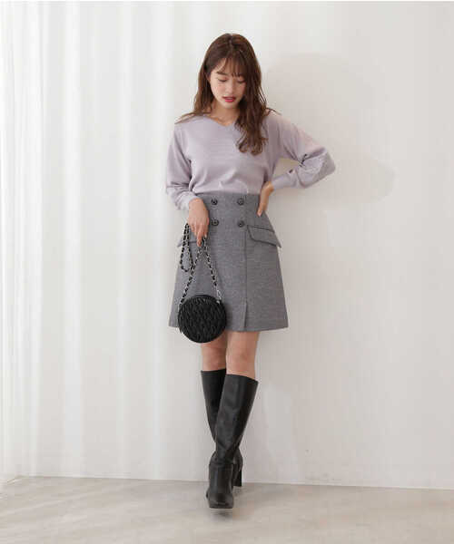 PROPORTION BODY DRESSING（プロポーションボディドレッシング）の「スリーブエンブロイダリーＫＴＰＯ / 1211270014（ニット/セーター・レディース・ホワイト系その他/グレー/ブラウン・FREE）」の20枚目の写真