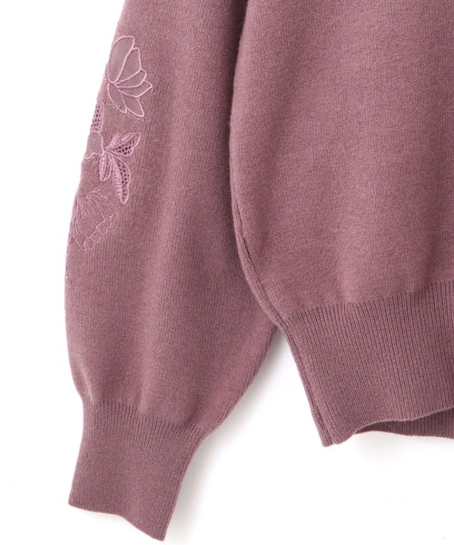 PROPORTION BODY DRESSING（プロポーションボディドレッシング）の「スリーブエンブロイダリーＫＴＰＯ / 1211270014（ニット/セーター・レディース・ホワイト系その他/グレー/ブラウン・FREE）」の6枚目の写真