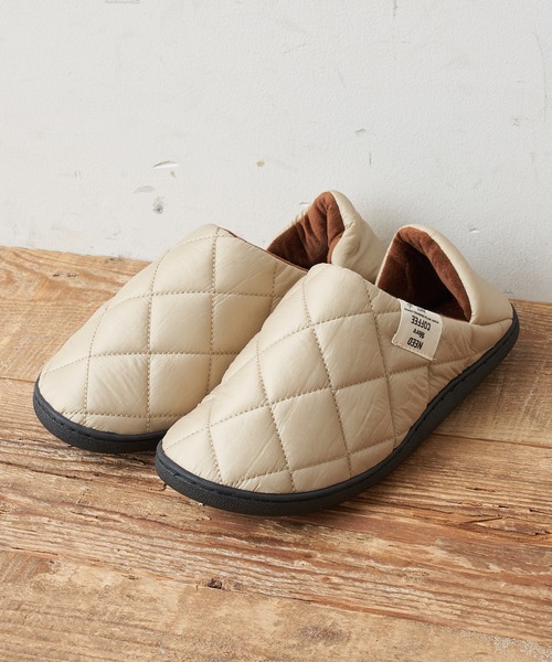 CIAOPANIC TYPY(チャオパニックティピー)の「【Nii Hello Coffee Club】ルームシューズ/キルティング(その他シューズ・レディース・ブラック/ベージュ/パープル/カーキ・27/20/23.5)」の3枚目の写真