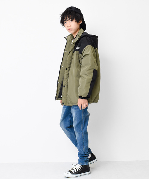 RAT EFFECT(ラットエフェクト)の「中綿切替ジャケット(ブルゾン・キッズ・ブラック/ベージュ/カーキ・120/130/140/150/160)」の5枚目の写真