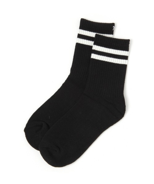 repipi armario（レピピ アルマリオ）の「ラインソックス（ソックス/靴下・キッズ・ホワイト/ブラック/ベージュ・FREE）」の2枚目の写真