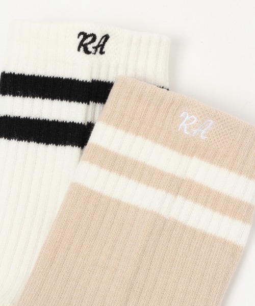 repipi armario（レピピ アルマリオ）の「ラインソックス（ソックス/靴下・キッズ・ホワイト/ブラック/ベージュ・FREE）」の6枚目の写真