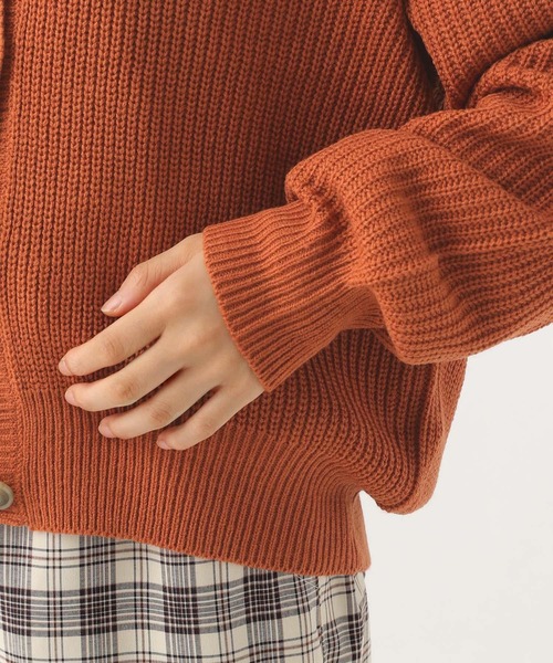 repipi armario（レピピ アルマリオ）の「アゼニットコクーンカーディガン（カーディガン/ボレロ・キッズ・ブラック/グレー/オレンジ・SMALL/MEDIUM）」の5枚目の写真