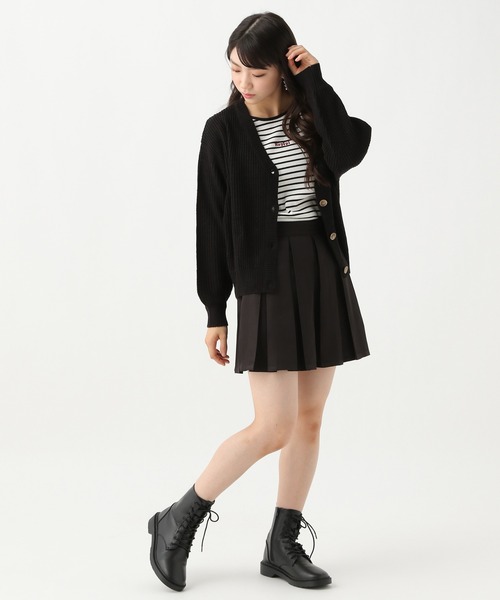 repipi armario（レピピ アルマリオ）の「アゼニットコクーンカーディガン（カーディガン/ボレロ・キッズ・ブラック/グレー/オレンジ・SMALL/MEDIUM）」の14枚目の写真