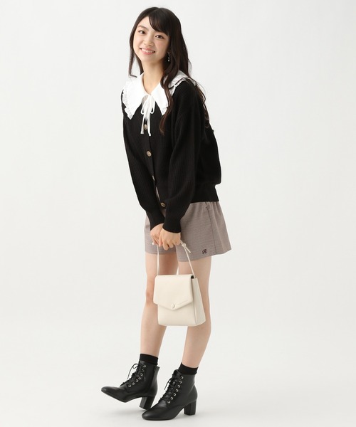 repipi armario（レピピ アルマリオ）の「アゼニットコクーンカーディガン（カーディガン/ボレロ・キッズ・ブラック/グレー/オレンジ・SMALL/MEDIUM）」の11枚目の写真