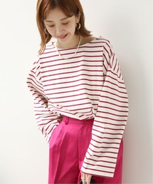 Simplicite | バスクボーダースリットプルオーバー(Tシャツ/カットソー)