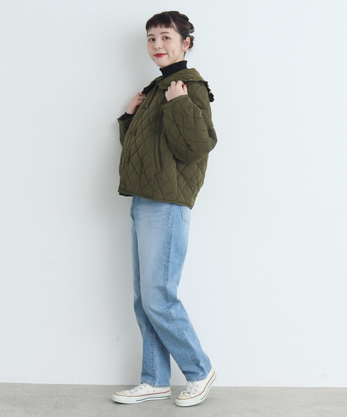 My Fav. CHILD WOMAN（マイファブチャイルドウーマン）の「14ozセルビッチデニム　ゆるスリムパンツ（デニムパンツ・レディース・サックスブルー・37/35/38/36）」の3枚目の写真