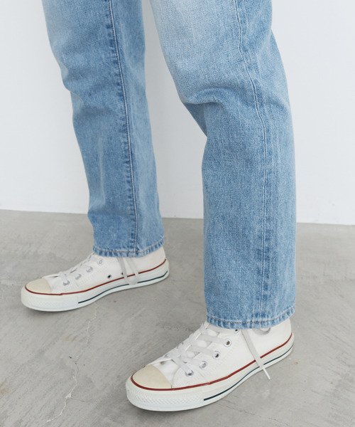 My Fav. CHILD WOMAN（マイファブチャイルドウーマン）の「14ozセルビッチデニム　ゆるスリムパンツ（デニムパンツ・レディース・サックスブルー・37/35/38/36）」の16枚目の写真