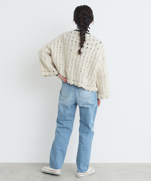 My Fav. CHILD WOMAN（マイファブチャイルドウーマン）の「14ozセルビッチデニム　ゆるスリムパンツ（デニムパンツ・レディース・サックスブルー・37/35/38/36）」の7枚目の写真