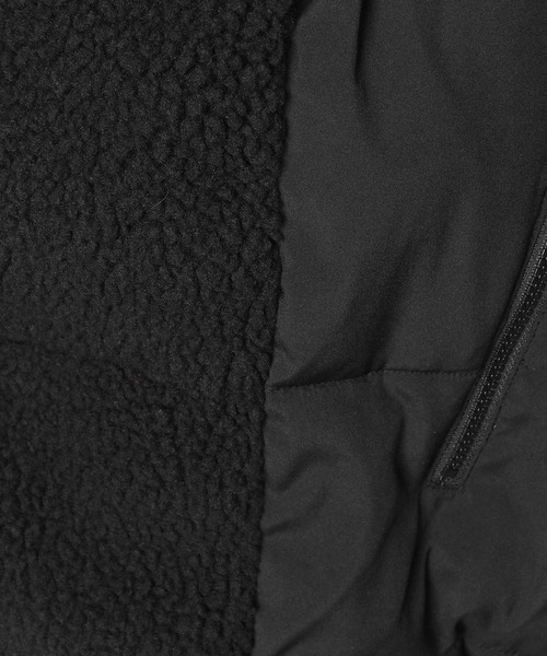 The DUFFER of ST.GEORGE(ザダファーオブセントジョージ)の「BACK BOA PUFFER BZ:ボア切替 中綿入りアウター(ダウンジャケット/コート・メンズ・ブラック・SMALL/MEDIUM/LARGE/X-LARGE)」の3枚目の写真