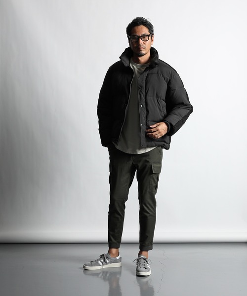 The DUFFER of ST.GEORGE(ザダファーオブセントジョージ)の「BACK BOA PUFFER BZ:ボア切替 中綿入りアウター(ダウンジャケット/コート・メンズ・ブラック・SMALL/MEDIUM/LARGE/X-LARGE)」の12枚目の写真