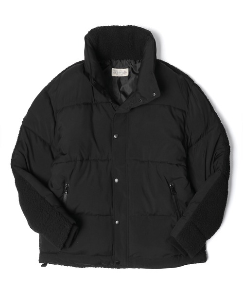 The DUFFER of ST.GEORGE(ザダファーオブセントジョージ)の「BACK BOA PUFFER BZ:ボア切替 中綿入りアウター(ダウンジャケット/コート・メンズ・ブラック・SMALL/MEDIUM/LARGE/X-LARGE)」の11枚目の写真