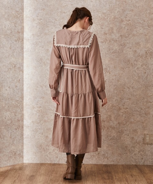 axes femme（アクシーズファム）の「セーラー襟ティアードOP