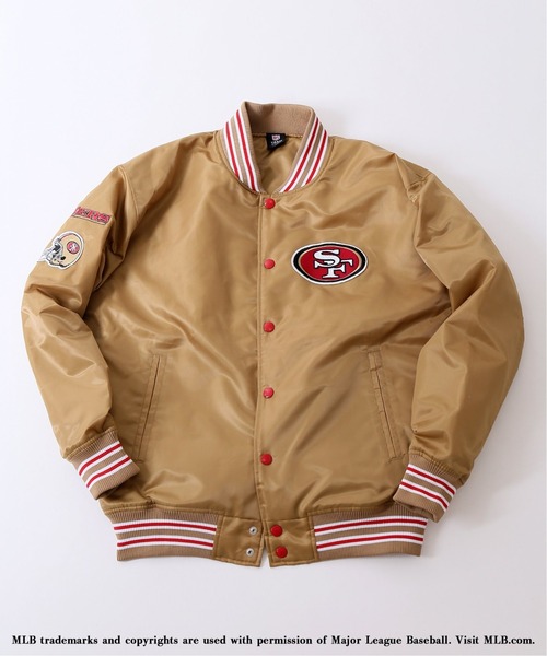 Fanatics(ファナティクス)の「◆【FANATICS / ファナティクス】JOURNAL STANDARD別注 サテン ジャケット NFL(スタジャン・メンズ・シルバー/ゴールド・LARGE/MEDIUM)」の1枚目の写真