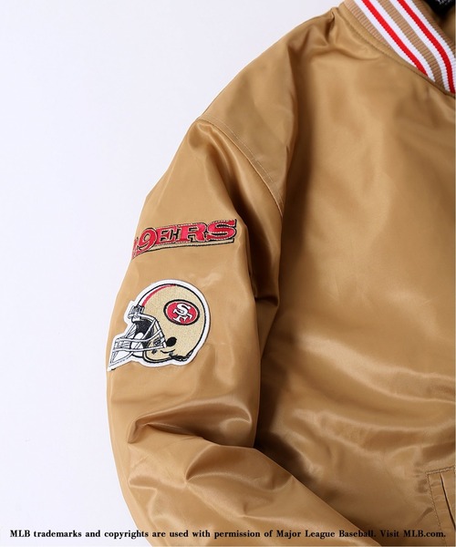 Fanatics(ファナティクス)の「◆【FANATICS / ファナティクス】JOURNAL STANDARD別注 サテン ジャケット NFL(スタジャン・メンズ・シルバー/ゴールド・LARGE/MEDIUM)」の5枚目の写真