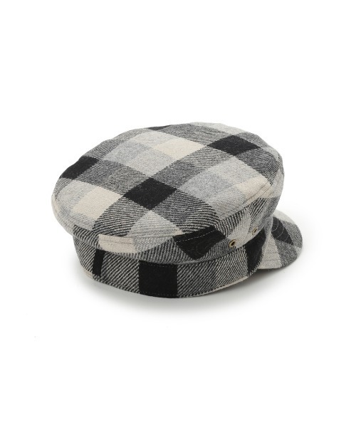 Mila Owen（ミラオーウェン）の「アイレットウール混キャスケット（キャスケット・レディース・ブルー/チェック・FREE）」の7枚目の写真