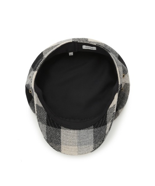 Mila Owen（ミラオーウェン）の「アイレットウール混キャスケット（キャスケット・レディース・ブルー/チェック・FREE）」の5枚目の写真