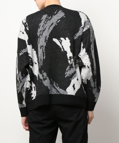 A4A(エーフォーエー)の「A4A/エーフォーエー/ペイントニット(ニット/セーター・メンズ・ベージュ/ブラック・FREE)」の9枚目の写真