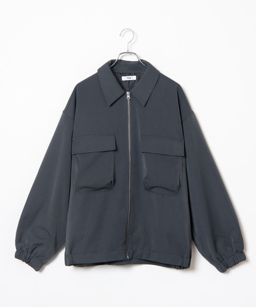 WEGO(ウィゴー)の「WEGO/フラップポケットZIPブルゾン(ブルゾン・メンズ・ブラック/ブルー系その他・MEDIUM/LARGE)」の19枚目の写真