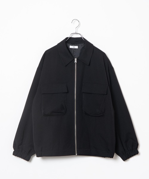 WEGO(ウィゴー)の「WEGO/フラップポケットZIPブルゾン(ブルゾン・メンズ・ブラック/ブルー系その他・MEDIUM/LARGE)」の18枚目の写真