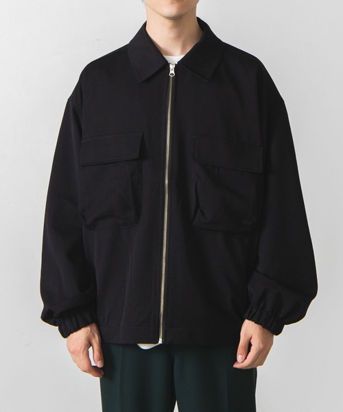 WEGO(ウィゴー)の「WEGO/フラップポケットZIPブルゾン(ブルゾン・メンズ・ブラック/ブルー系その他・MEDIUM/LARGE)」の14枚目の写真