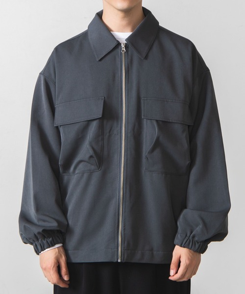 WEGO(ウィゴー)の「WEGO/フラップポケットZIPブルゾン(ブルゾン・メンズ・ブラック/ブルー系その他・MEDIUM/LARGE)」の15枚目の写真