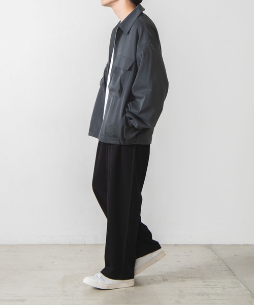 WEGO(ウィゴー)の「WEGO/フラップポケットZIPブルゾン(ブルゾン・メンズ・ブラック/ブルー系その他・MEDIUM/LARGE)」の12枚目の写真