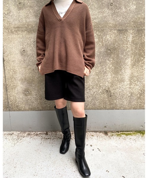 MLI'A（エムリア）の「フェイクウールショート／パンツ（その他パンツ・レディース・ブラック/グリーン/ライトベージュ・FREE）」の16枚目の写真