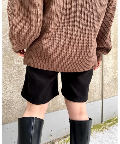 MLI'A（エムリア）の「フェイクウールショート／パンツ（その他パンツ・レディース・ブラック/グリーン/ライトベージュ・FREE）」の8枚目の写真